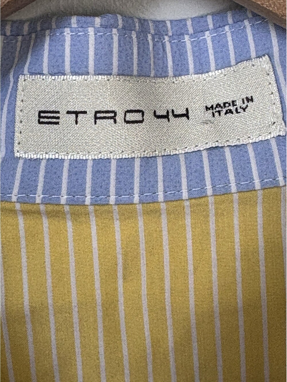 ETRO Milano Women's Patchwork Paisley & Stripe Button-Up Shirt IT 44 US 8 M - Picture 2 of 9